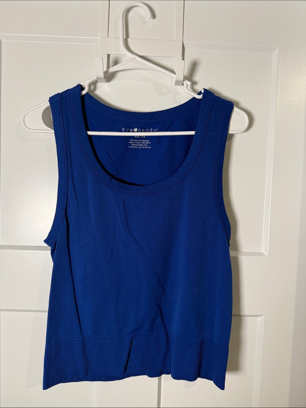 eye candy Royal Blue Knit Tank Top